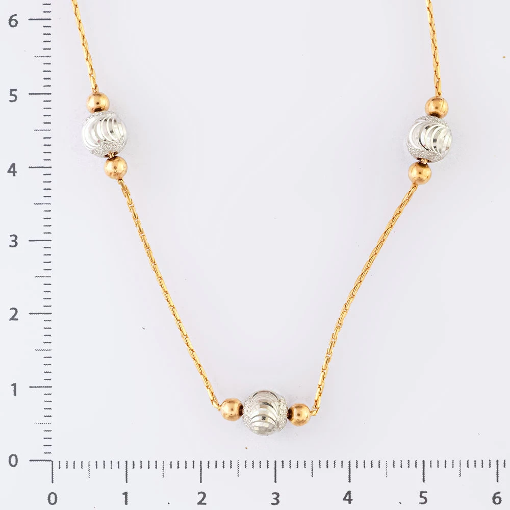 Колье из красного золота 585 пробы