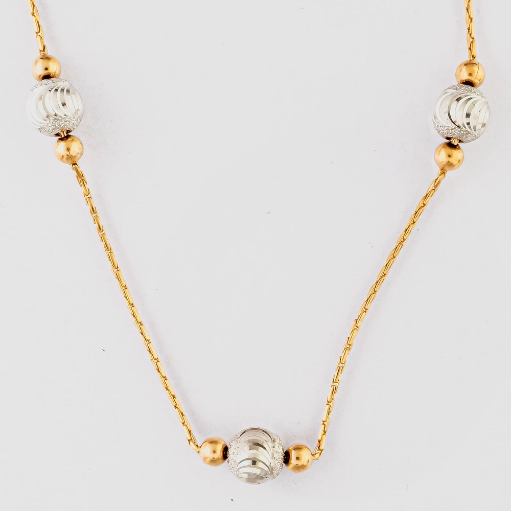 Колье из красного золота 585 пробы