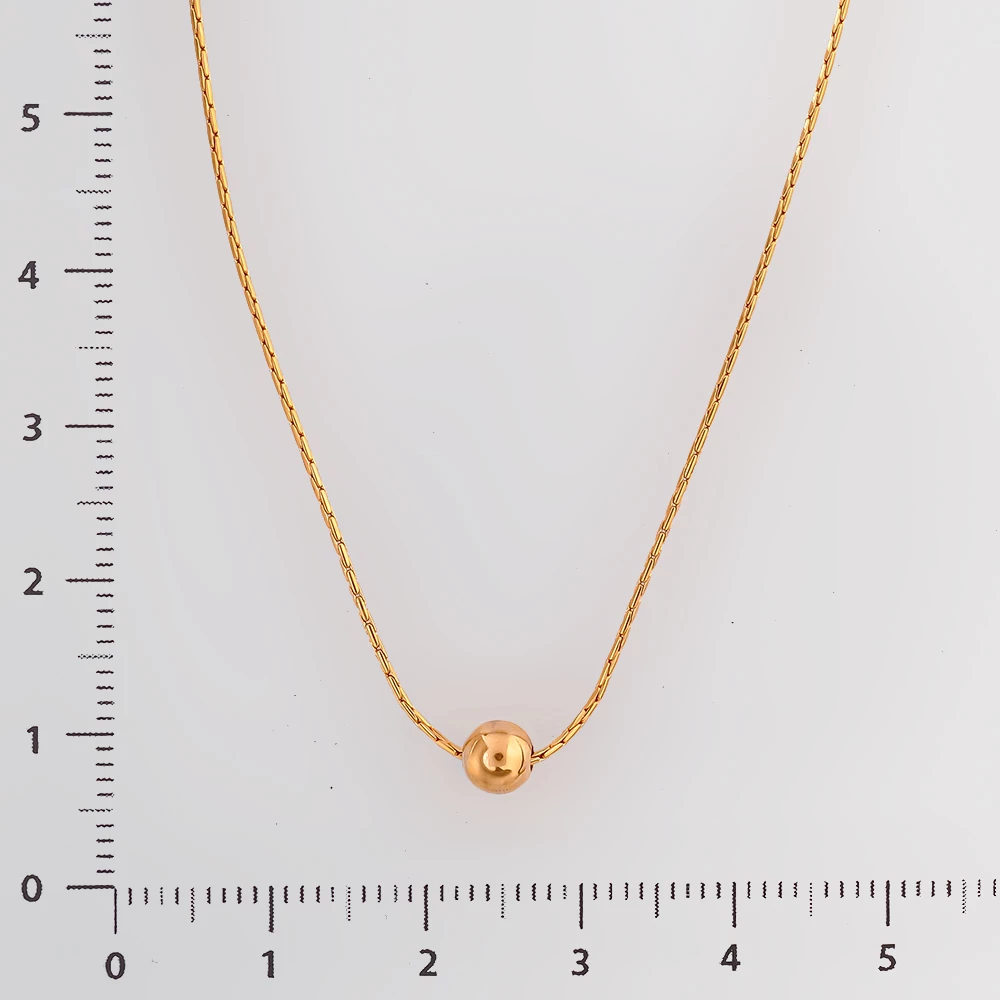 Колье из красного золота 585 пробы