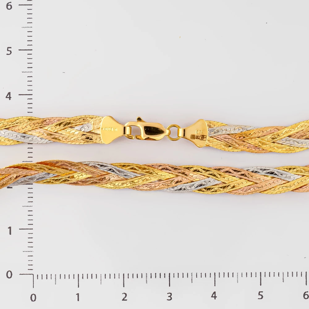 Колье из красного золота 750 пробы