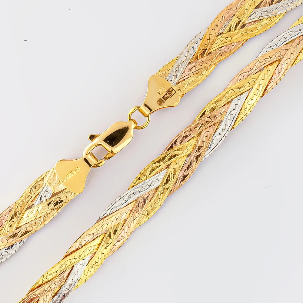 Колье из красного золота 750 пробы