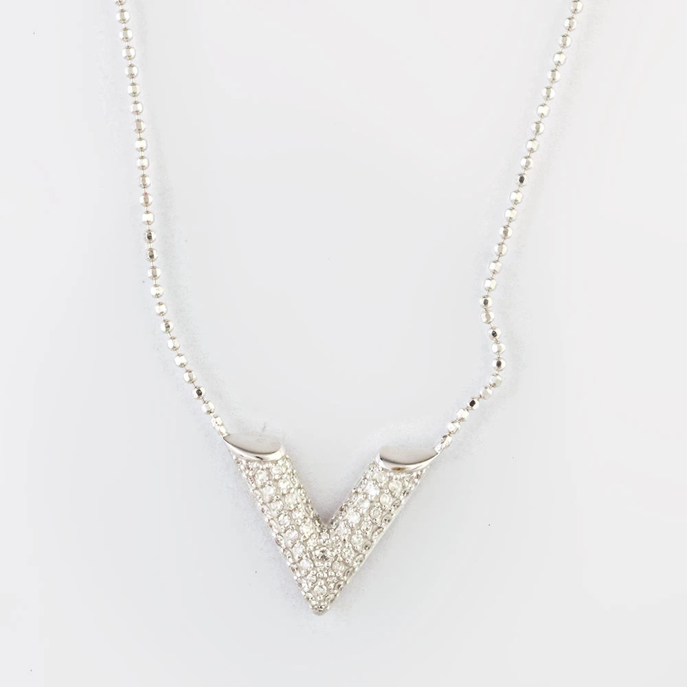 Колье с бриллиантом из красного золота 585 пробы