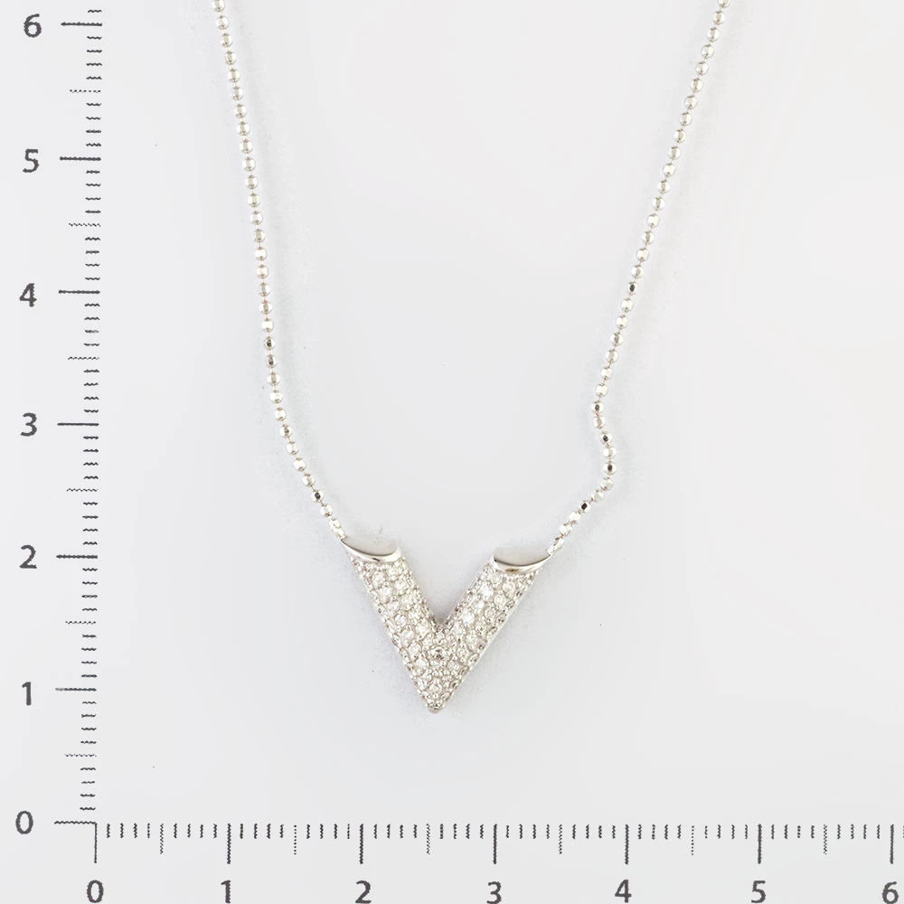 Колье с бриллиантом из красного золота 585 пробы