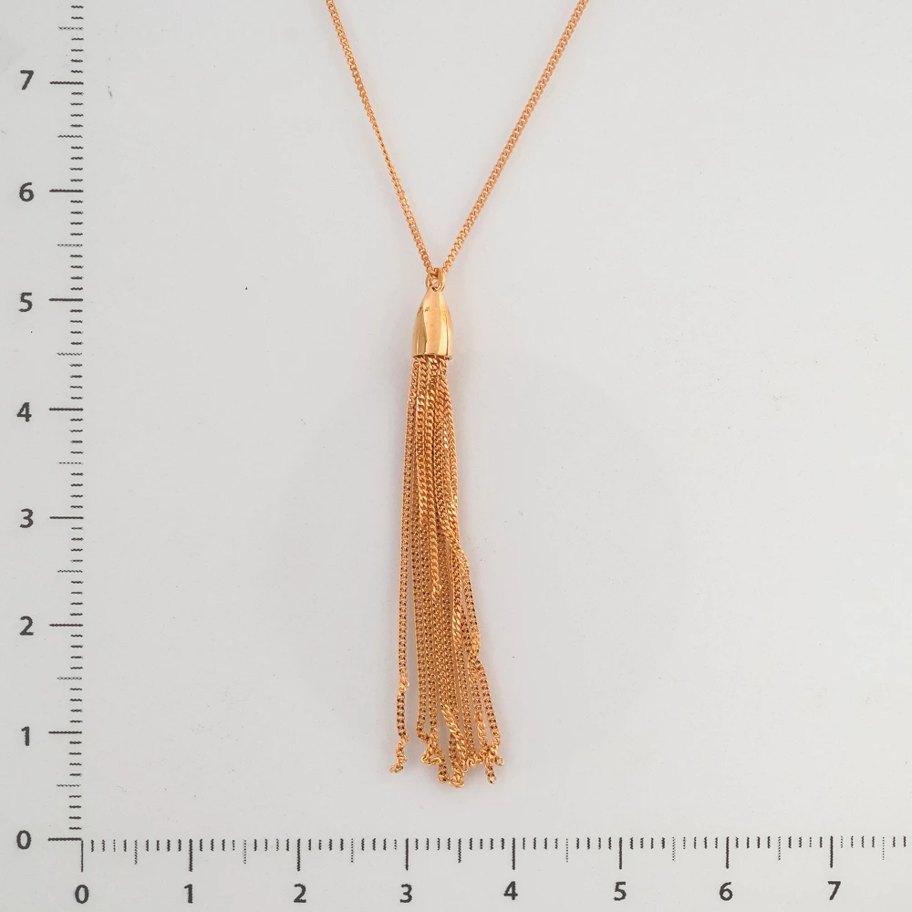 Колье из красного золота 585 пробы