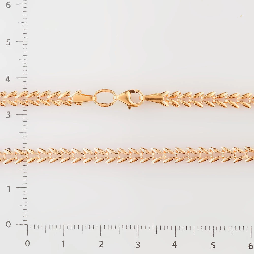 Колье из красного золота 585 пробы