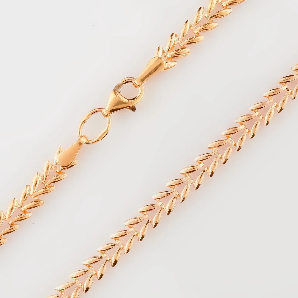 Колье из красного золота 585 пробы