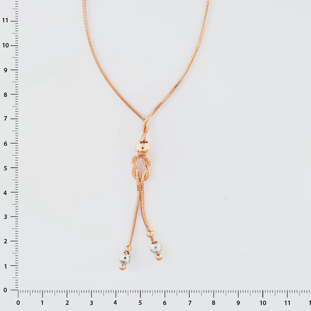 Колье из красного золота 585 пробы