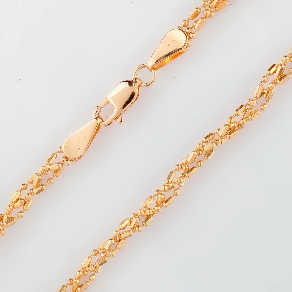 Колье из красного золота 585 пробы