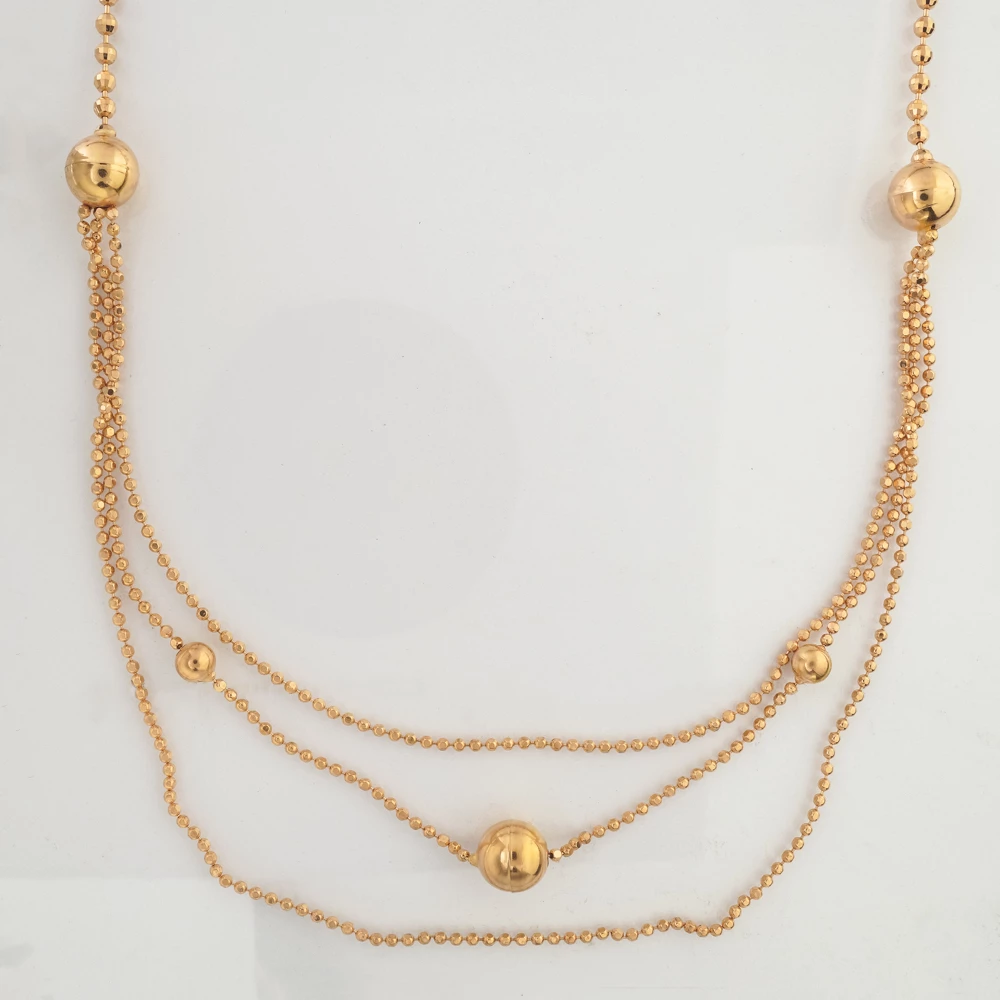 Колье из красного золота 585 пробы