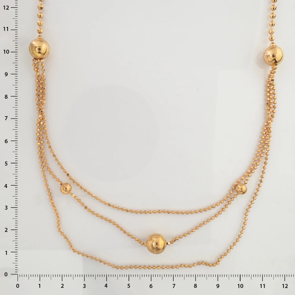 Колье из красного золота 585 пробы