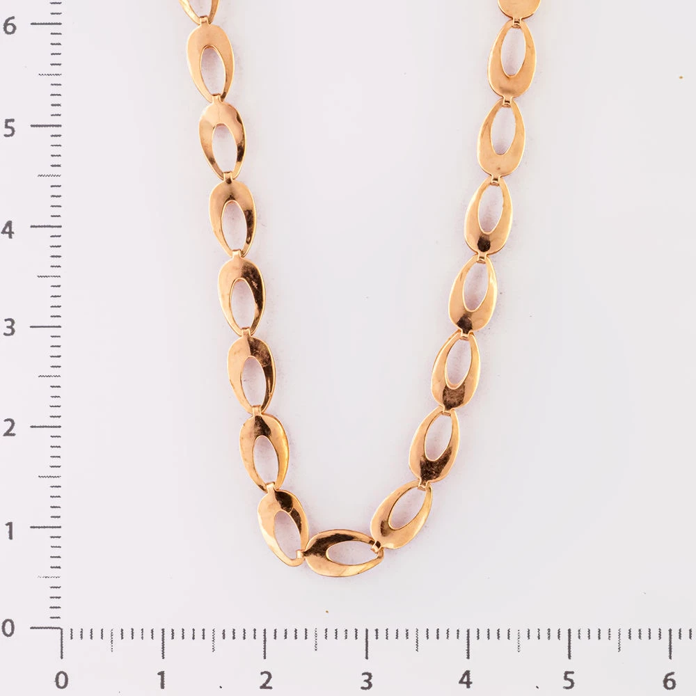 Колье из красного золота 585 пробы