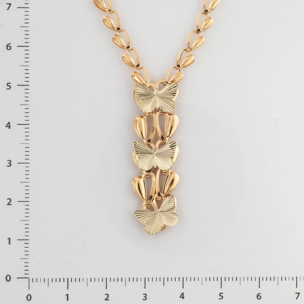 Колье из красного золота 585 пробы