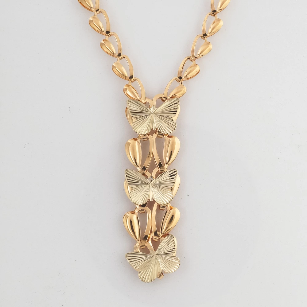 Колье из красного золота 585 пробы