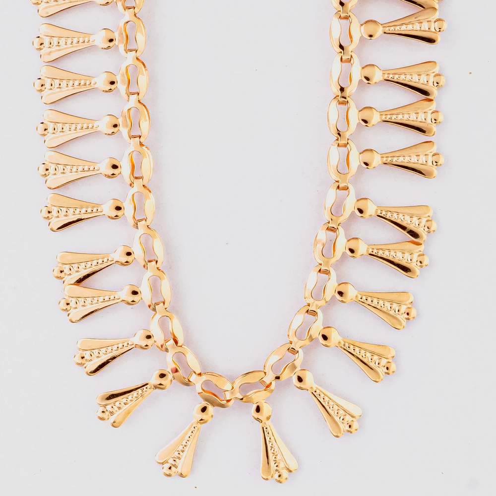 Колье из красного золота 585 пробы