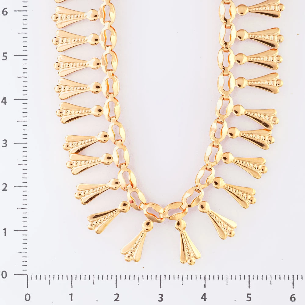 Колье из красного золота 585 пробы