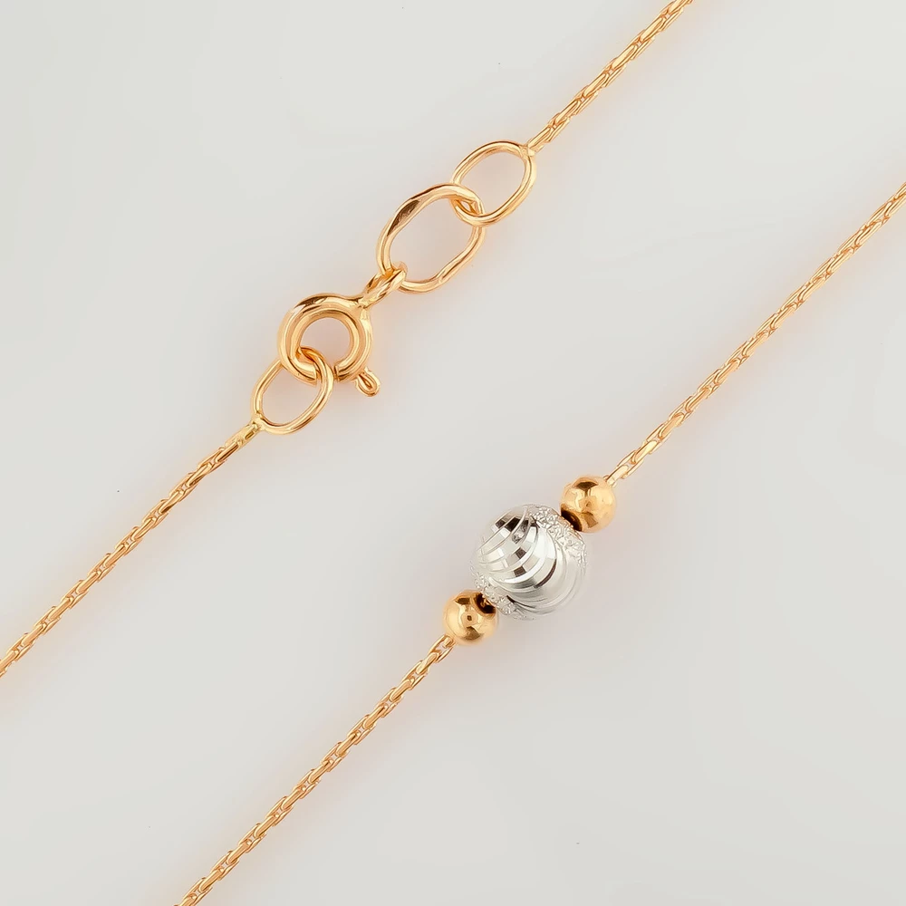 Колье из красного золота 585 пробы