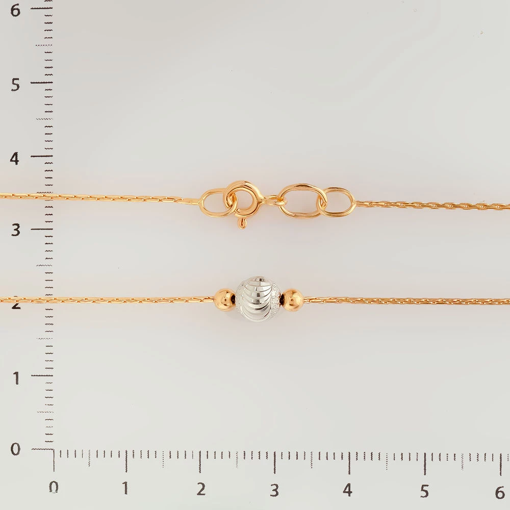 Колье из красного золота 585 пробы