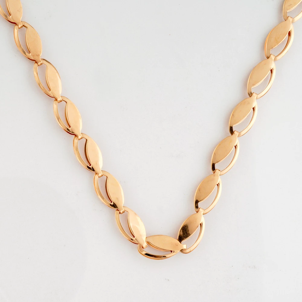 Колье из красного золота 585 пробы