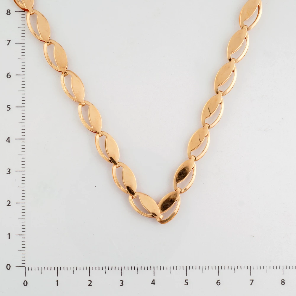 Колье из красного золота 585 пробы