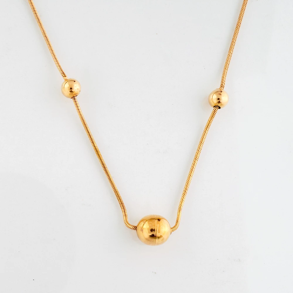 Колье из красного золота 585 пробы