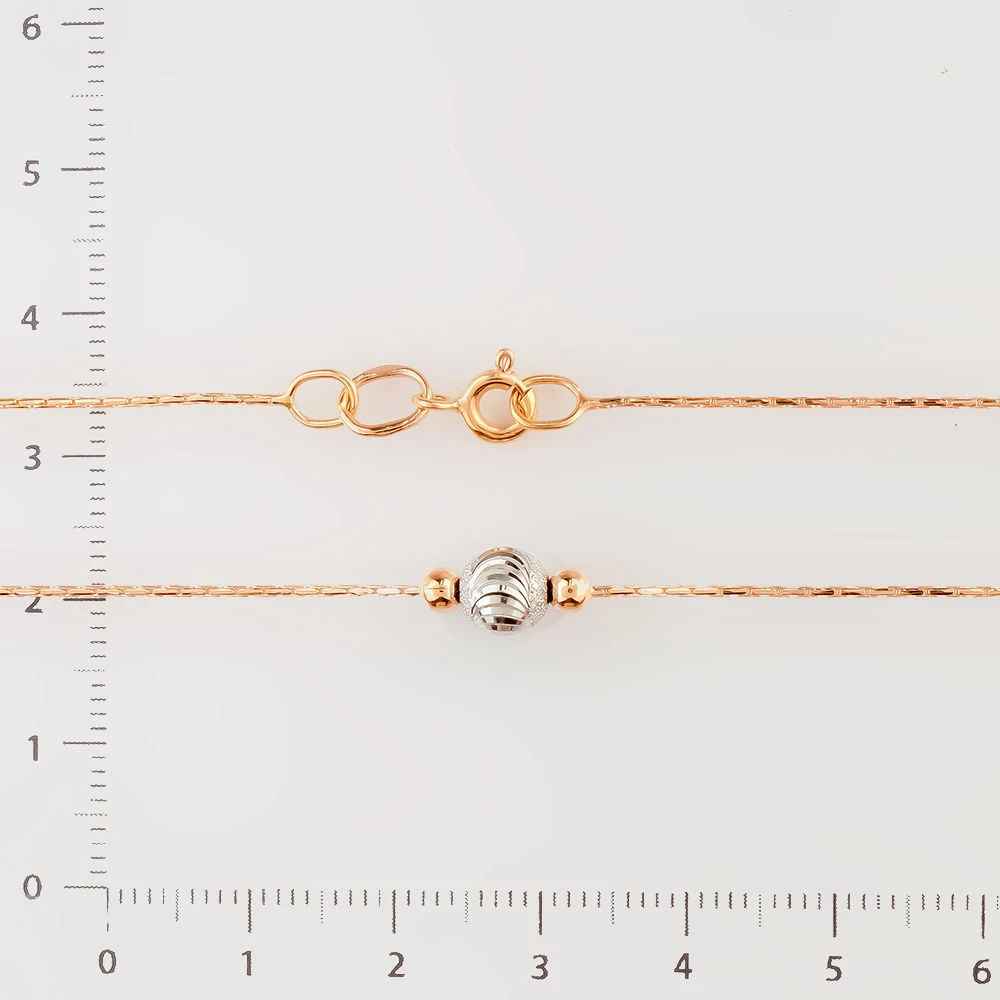 Колье из красного золота 585 пробы