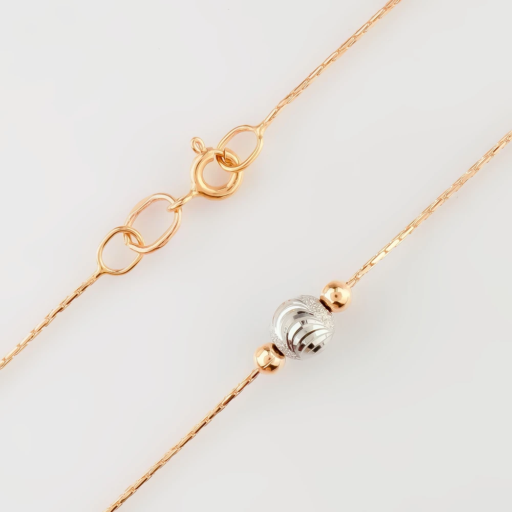 Колье из красного золота 585 пробы