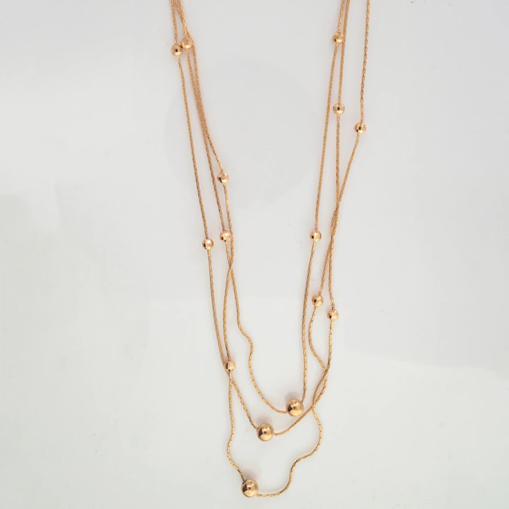 Колье из красного золота 585 пробы