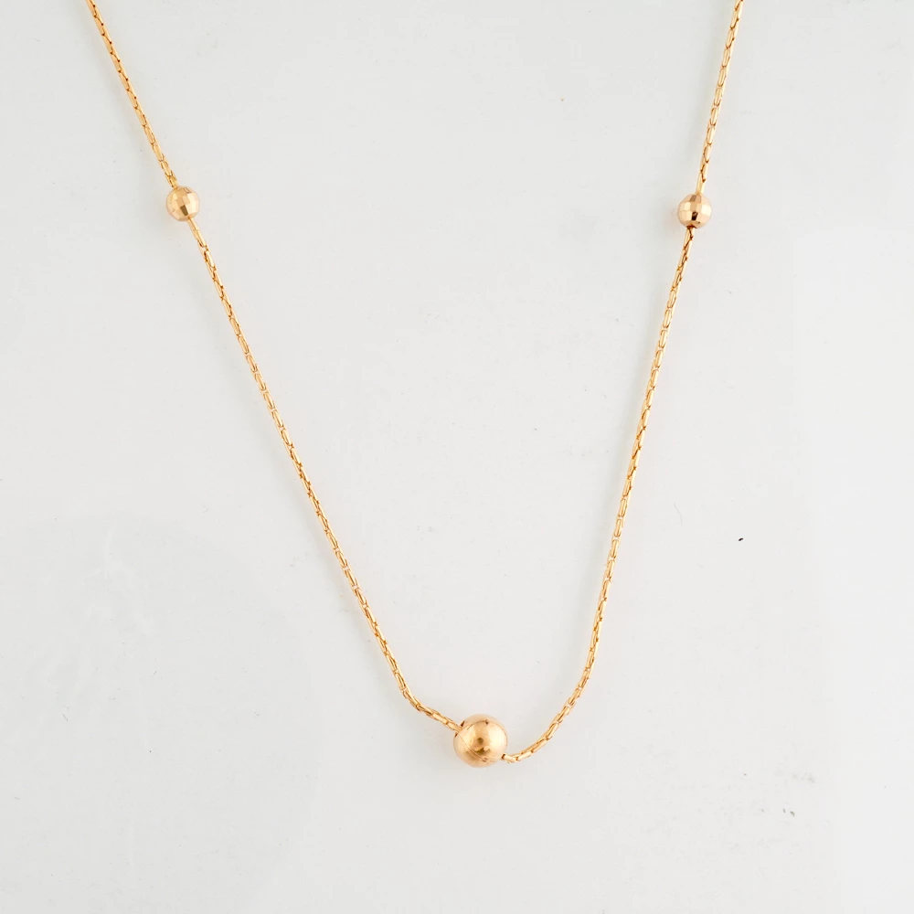 Колье из красного золота 585 пробы