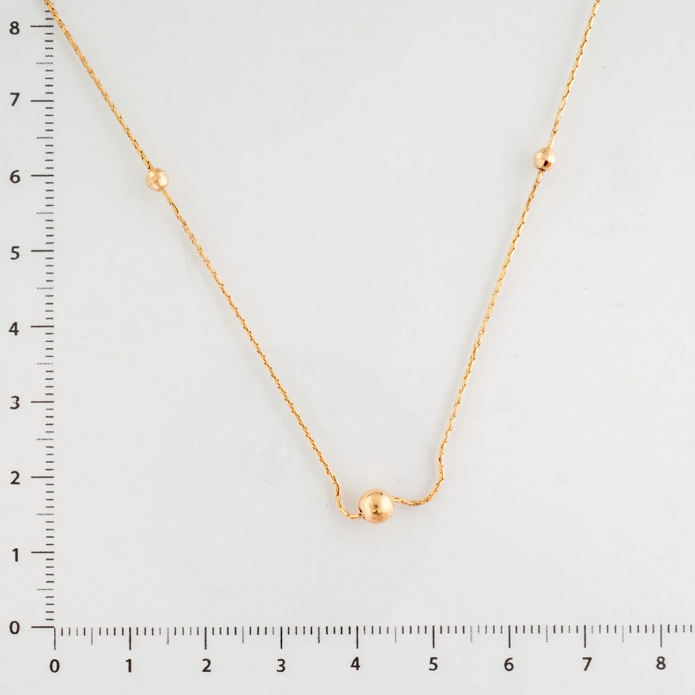 Колье из красного золота 585 пробы