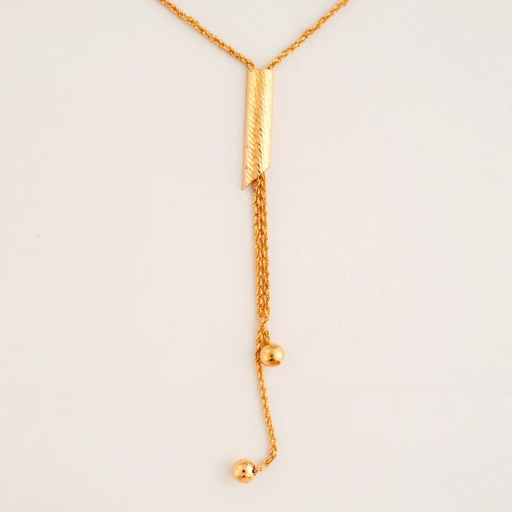 Колье из красного золота 585 пробы