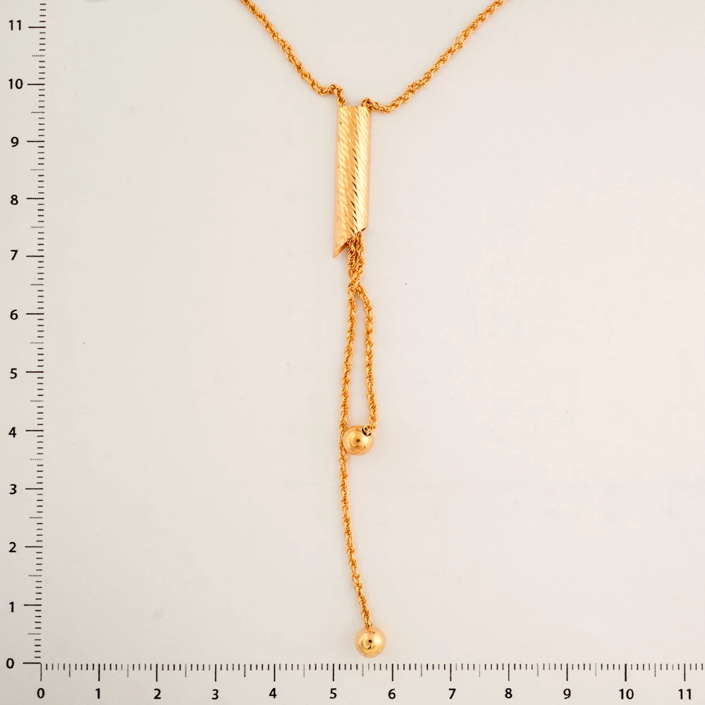 Колье из красного золота 585 пробы