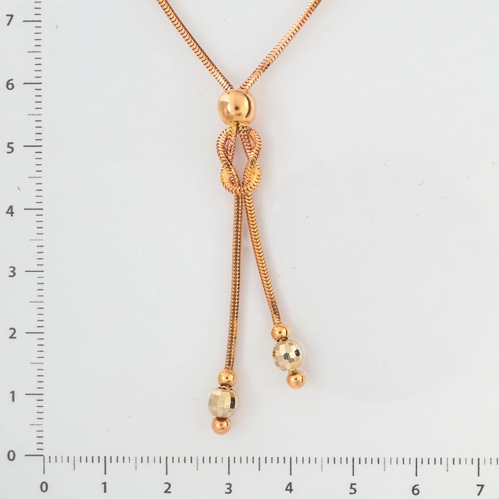 Колье из красного золота 585 пробы