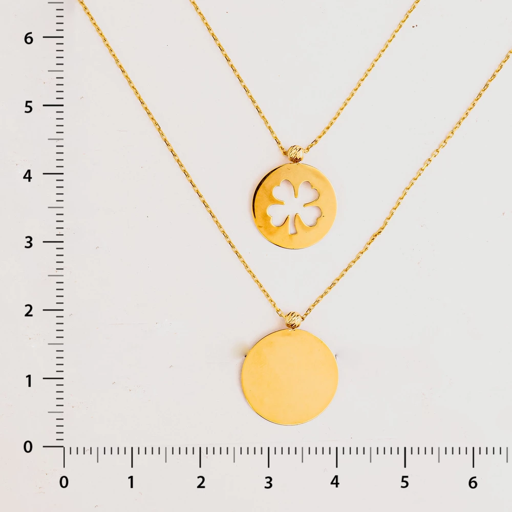 Колье из желтого золота 585 пробы