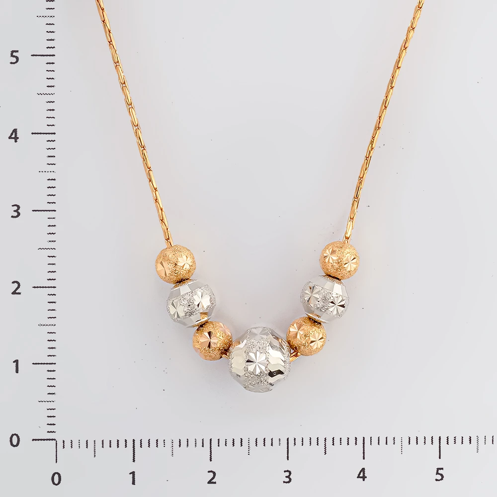 Колье из красного золота 585 пробы