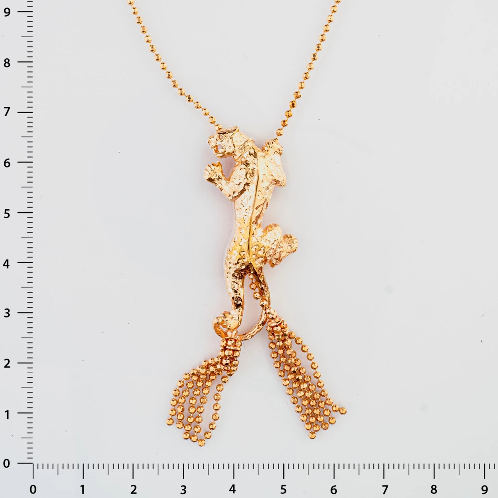 Колье из красного золота 585 пробы