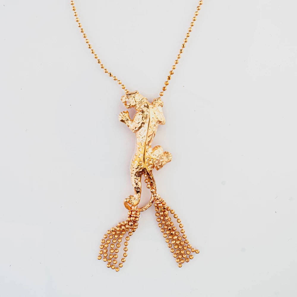 Колье из красного золота 585 пробы