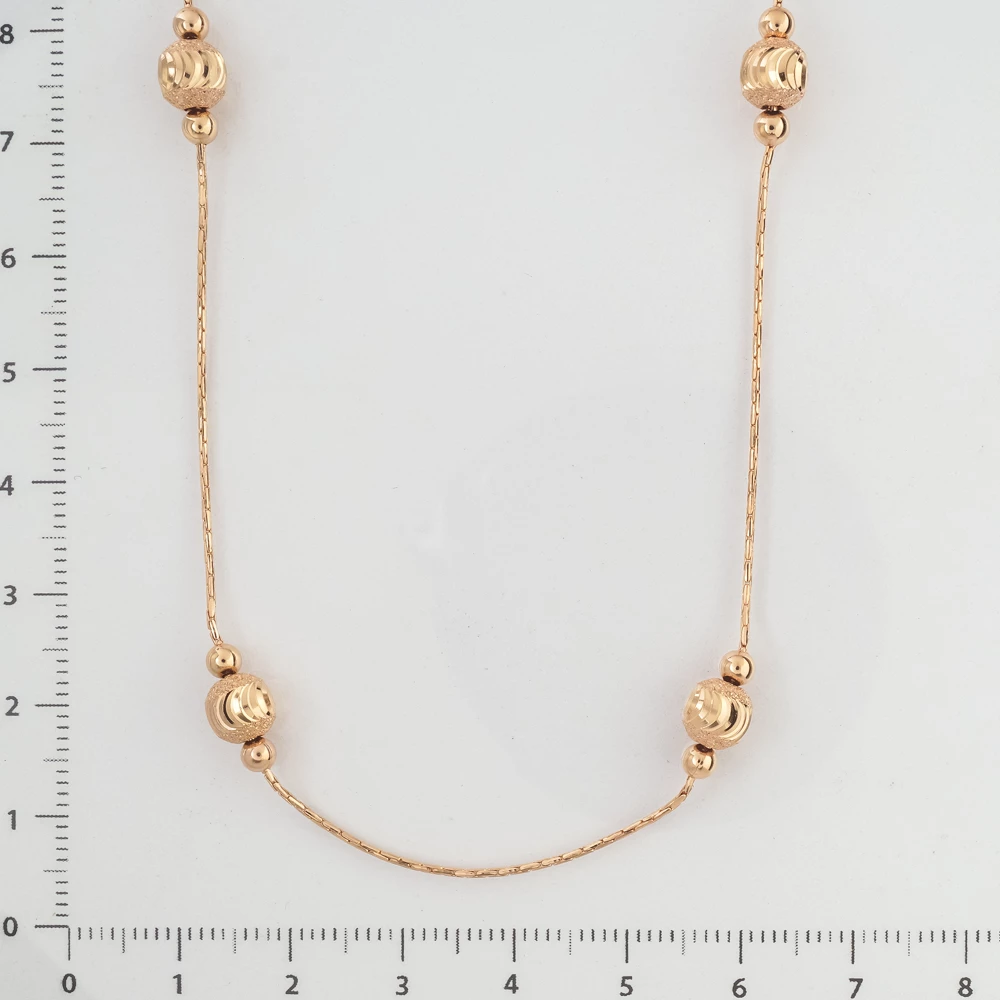 Колье из красного золота 585 пробы