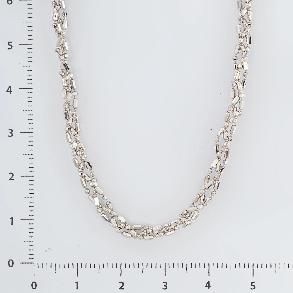 Колье из белого золота 585 пробы