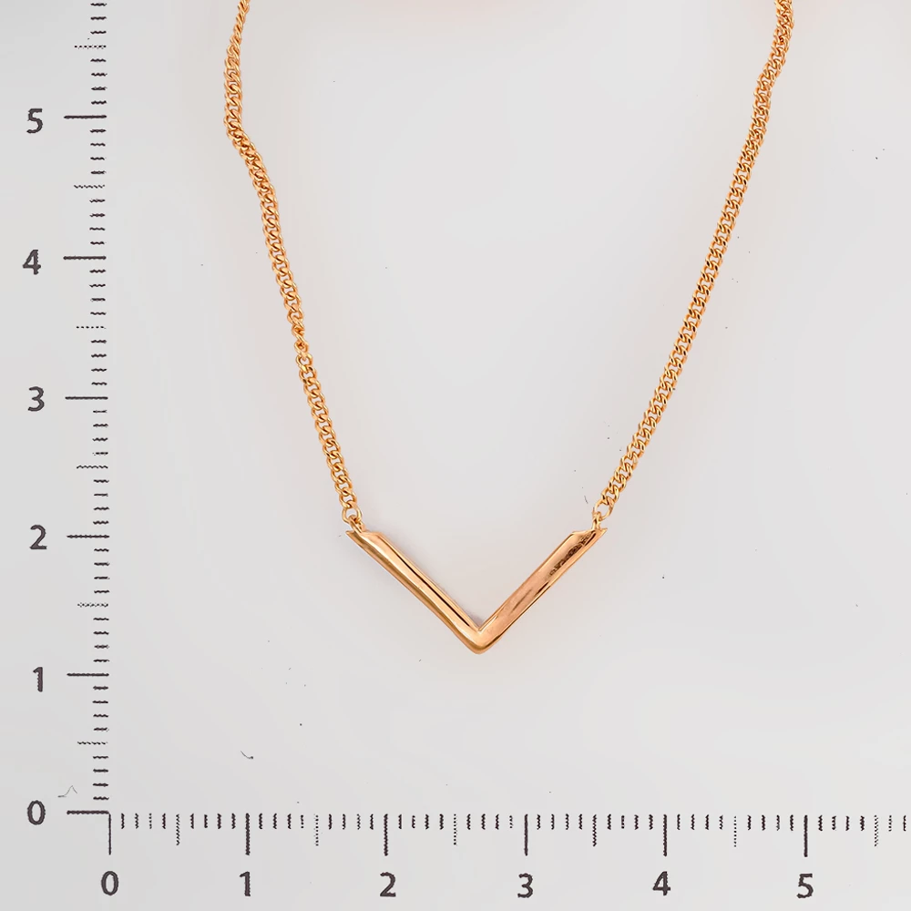 Колье из красного золота 585 пробы