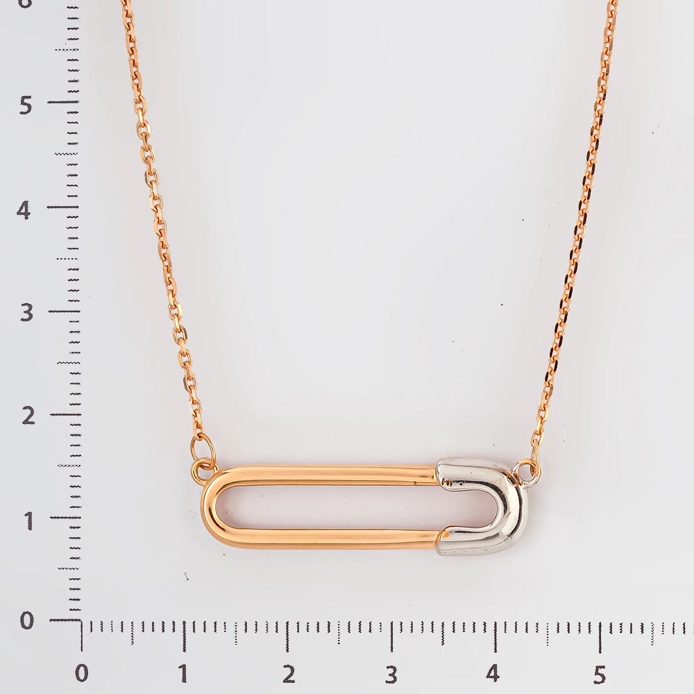 Колье из красного золота 585 пробы