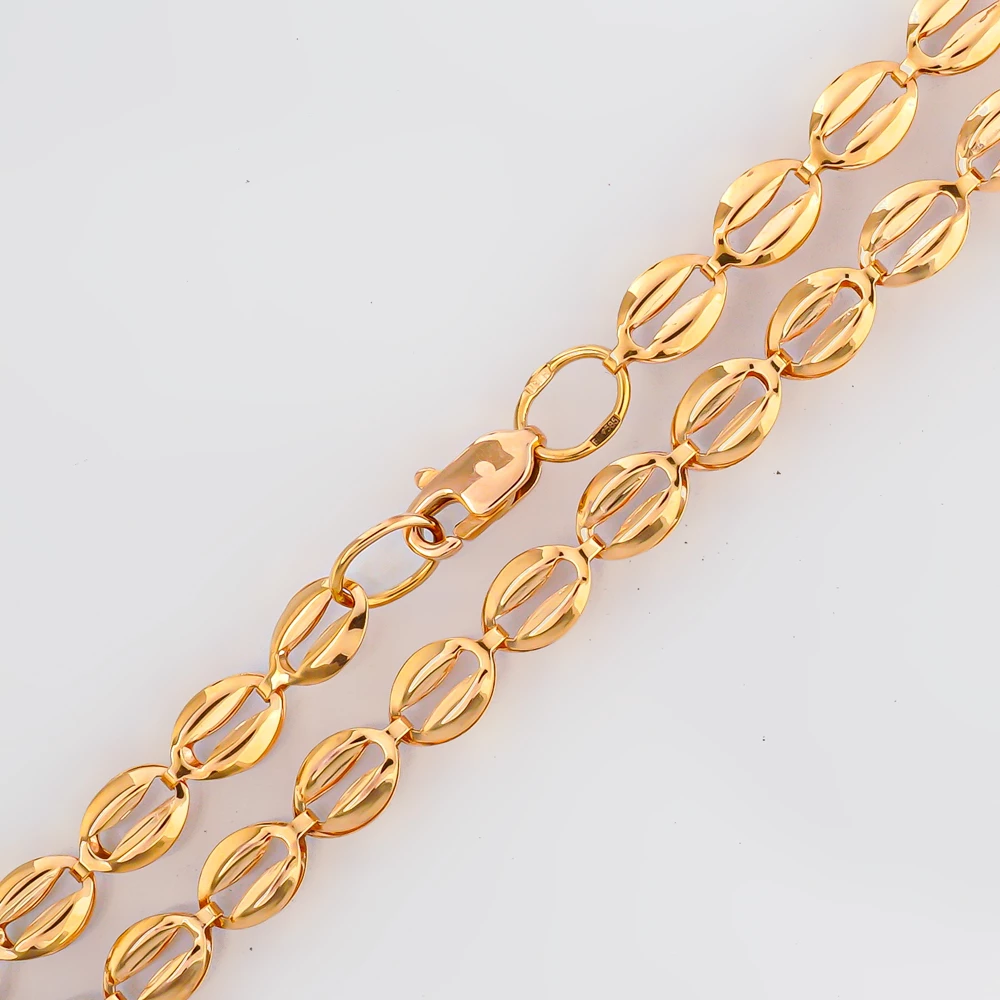 Колье из желтого золота 585 пробы