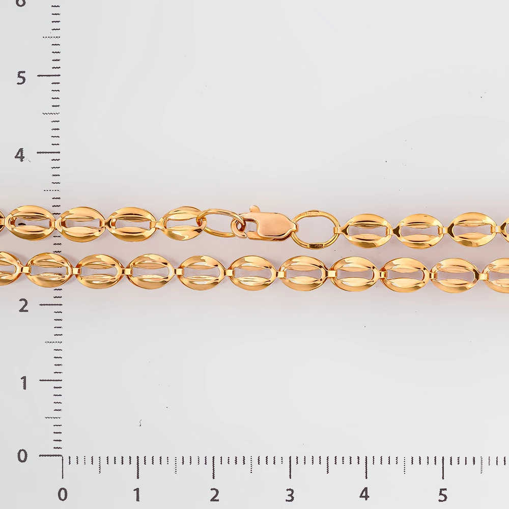 Колье из желтого золота 585 пробы