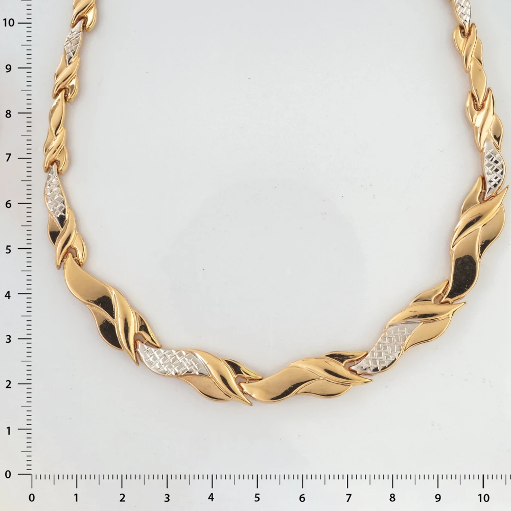 Колье из красного золота 585 пробы