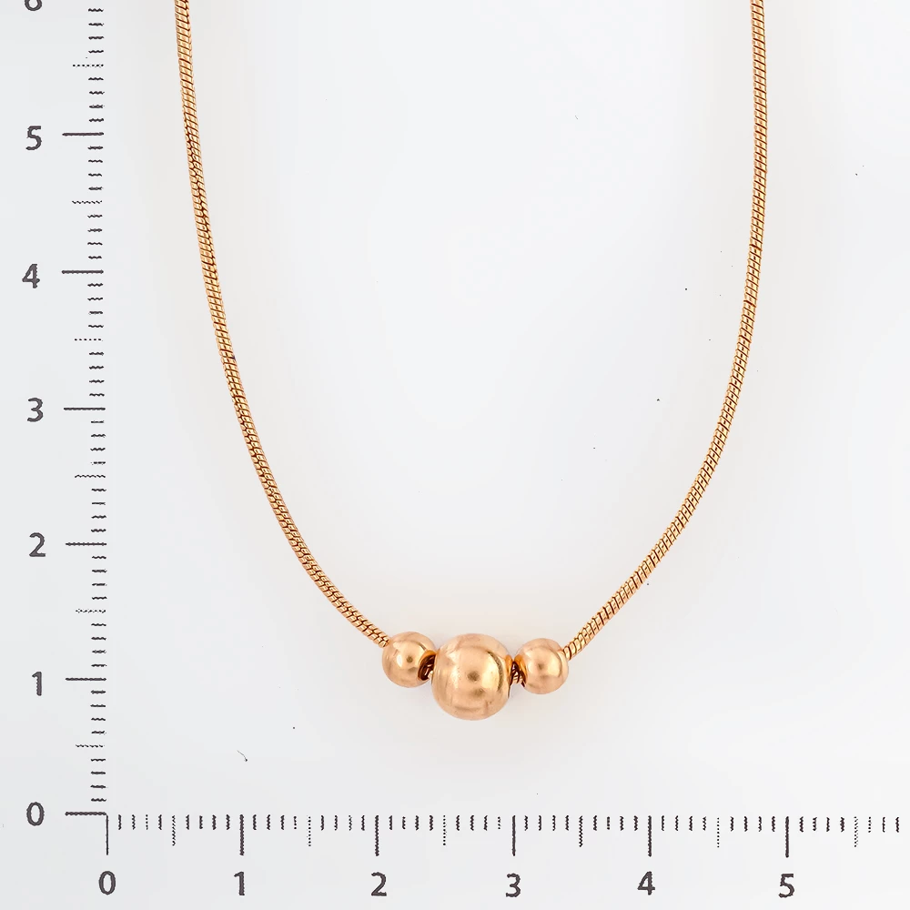 Колье из красного золота 585 пробы