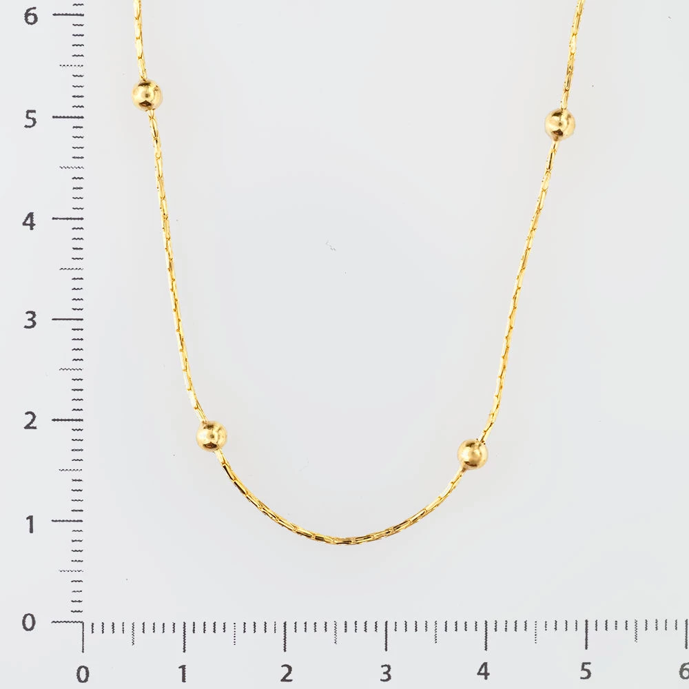 Колье из желтого золота 585 пробы