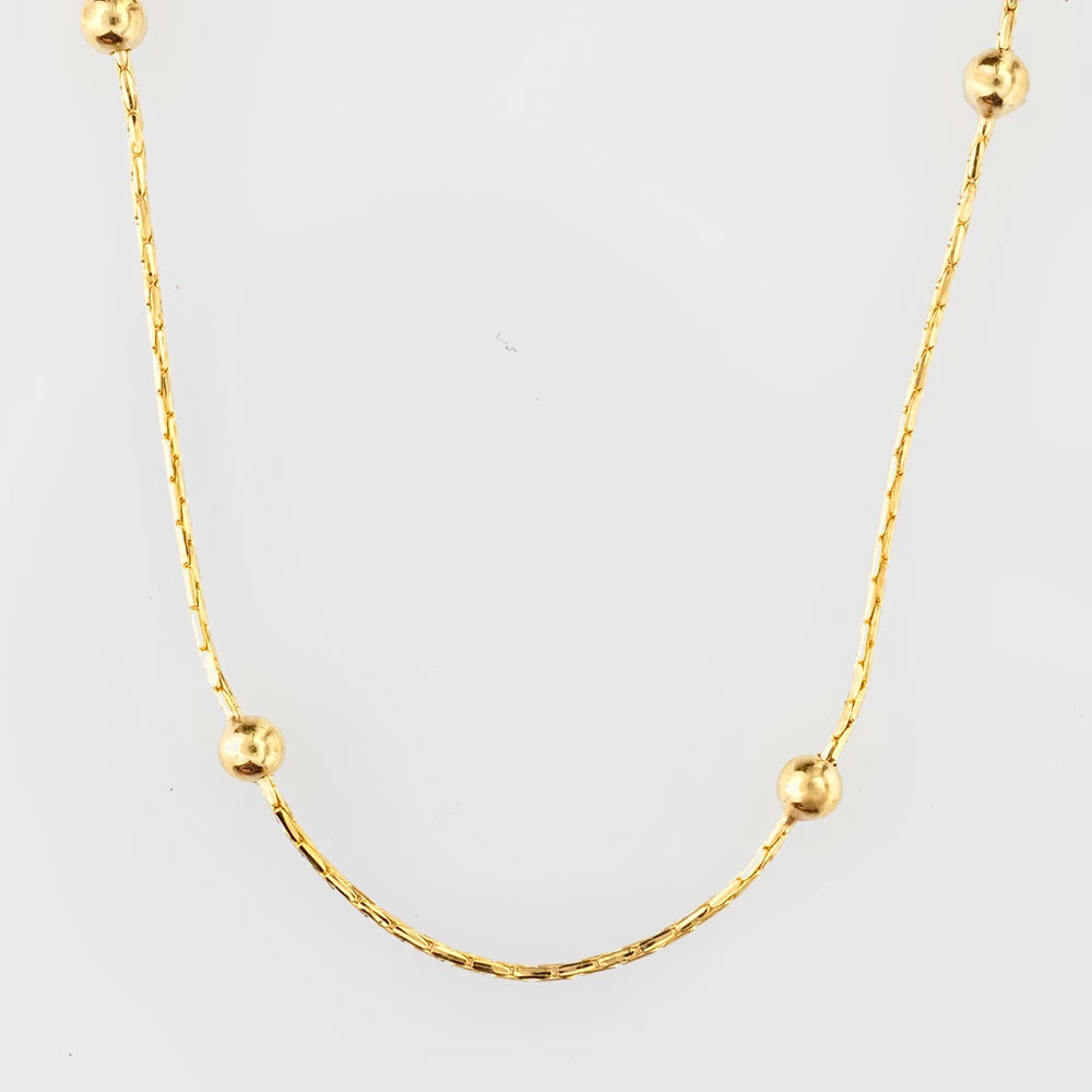 Колье из желтого золота 585 пробы