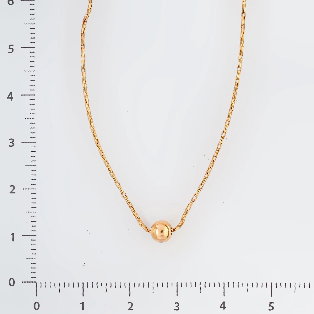 Колье из красного золота 585 пробы