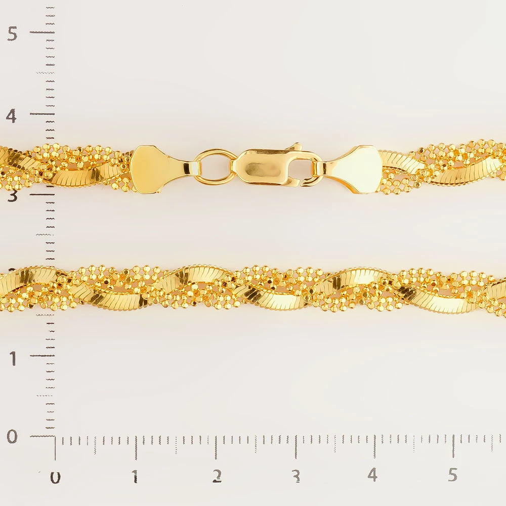 Колье из желтого золота 585 пробы