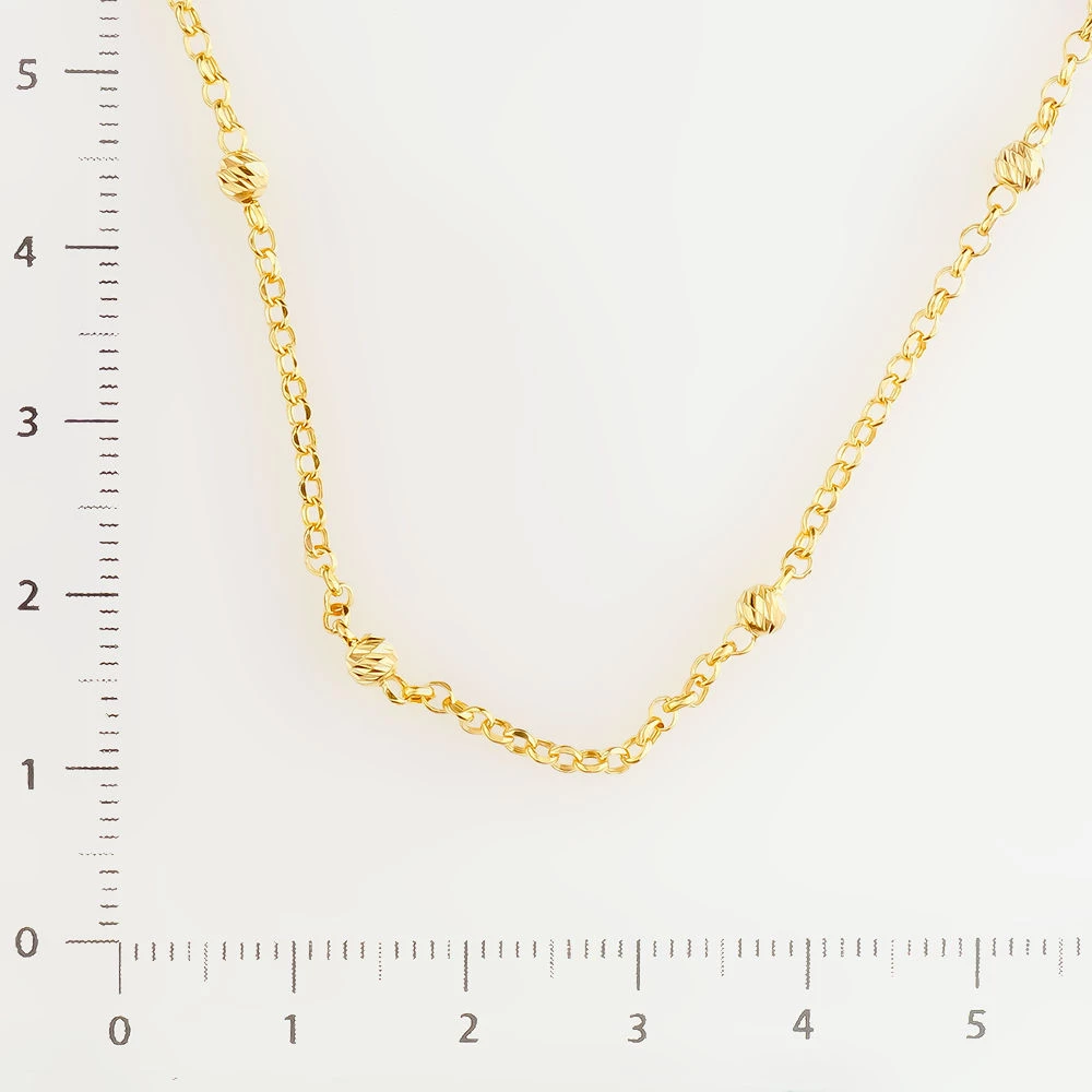 Колье из желтого золота 585 пробы