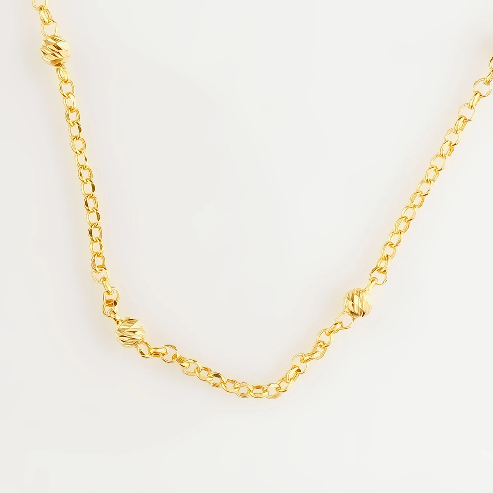 Колье из желтого золота 585 пробы